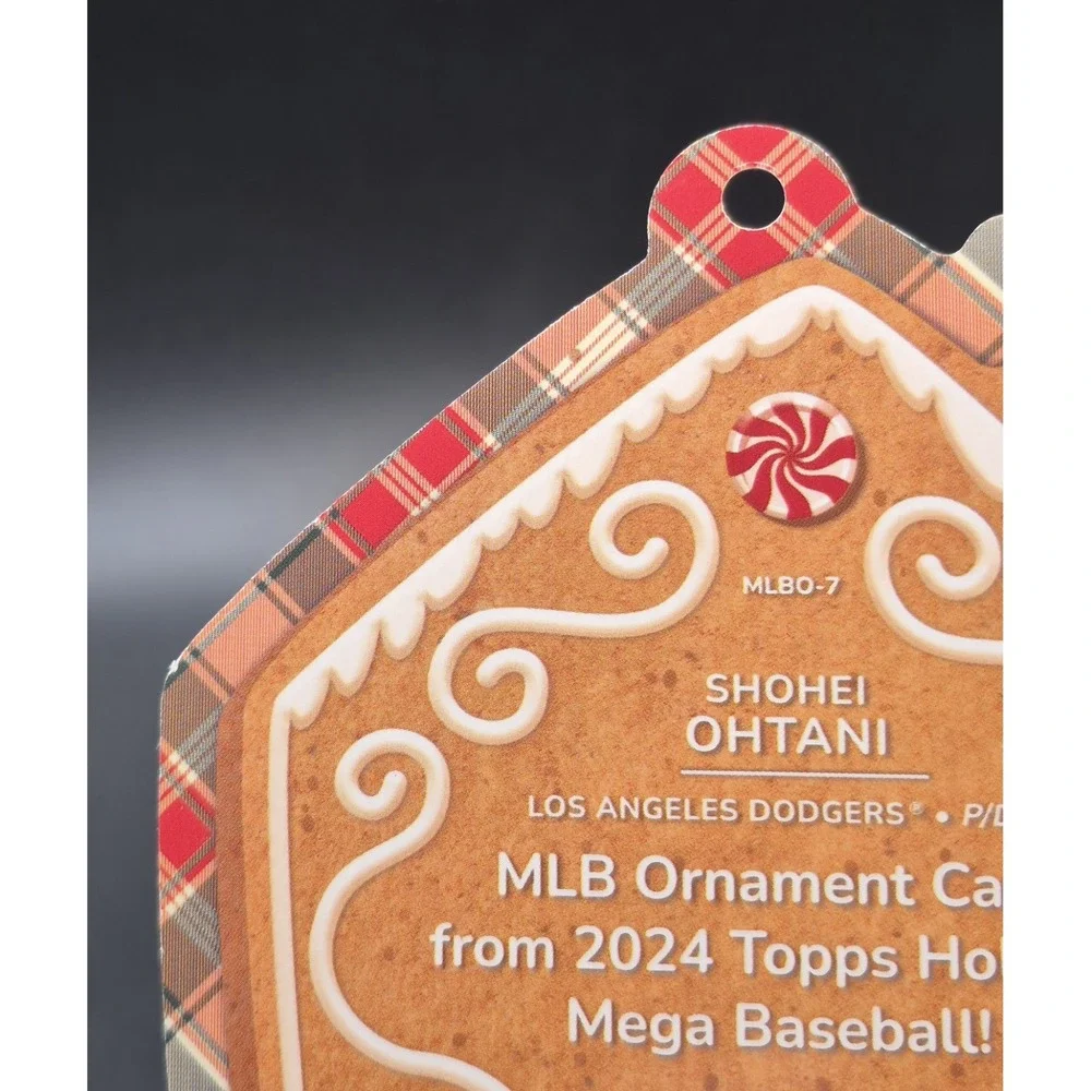 2024 Topps Holiday Shohei Ohtani #MLBO-7 Oversized Did-Cut Ornament NY Dodgers